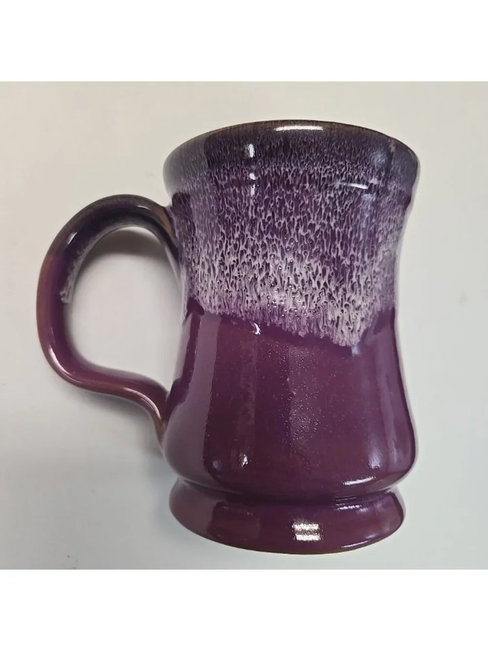 Deneen Pottery The Montford Inn Norman, Oklahoma Purple Drip Glaze Mug 2018